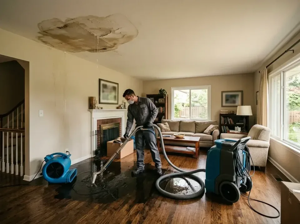 attic-pipe-burst-ceiling-drip-008 — frequently asked questions, Water Damage Restoration & Carpet Care in Wilmington, IL